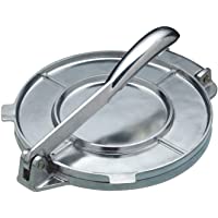 KitchenCraft - World of Flavours - Prensa de Tortillas Mexicanas en Caja de Regalo- Aluminio- 20 x 20 x 9 cm